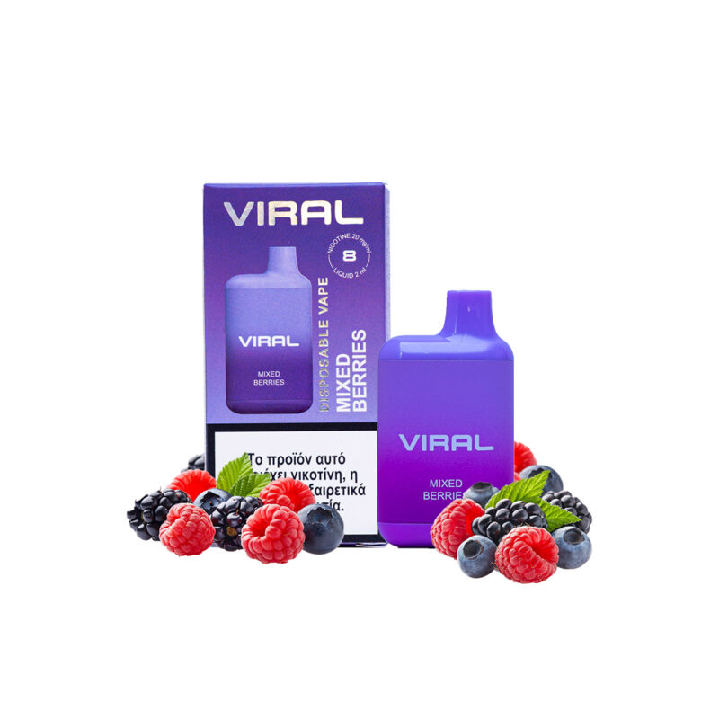 my VAK VIRAL 2ml Nicotine Pocket size - Mixed Berries